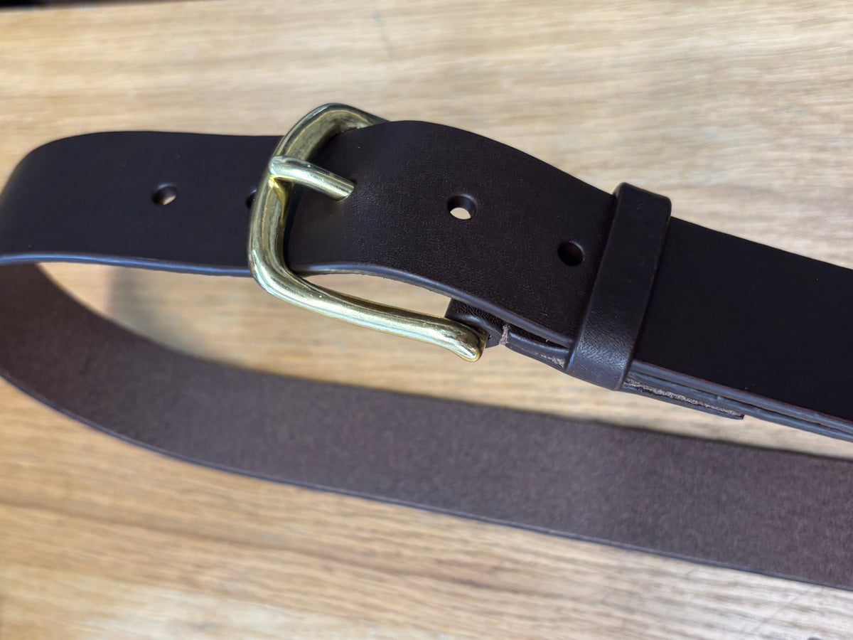 30mm Brown Leather Belt