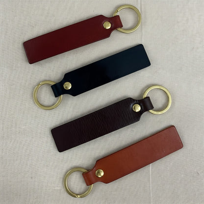 Keyring in firm leather