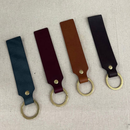 Keyring in soft leather