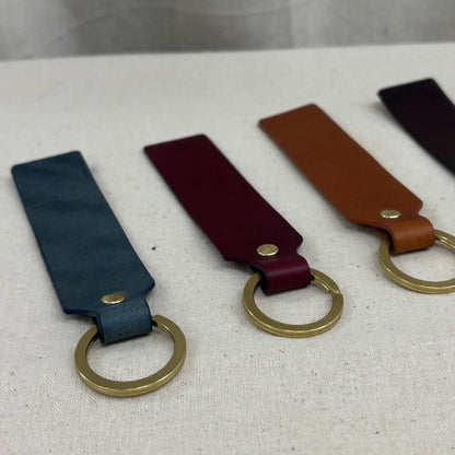 Keyring in soft leather