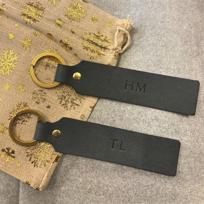 Keyring in soft leather