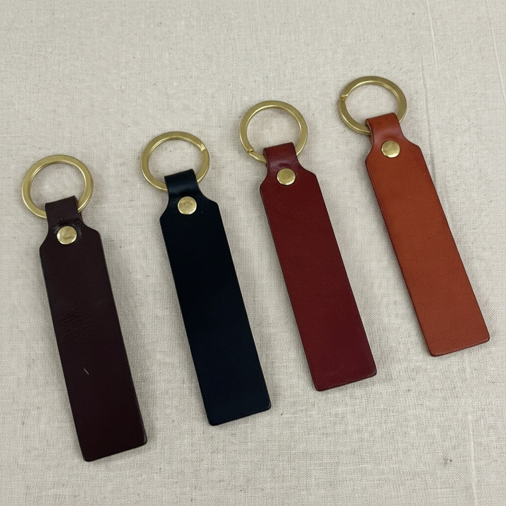 Keyring in firm leather