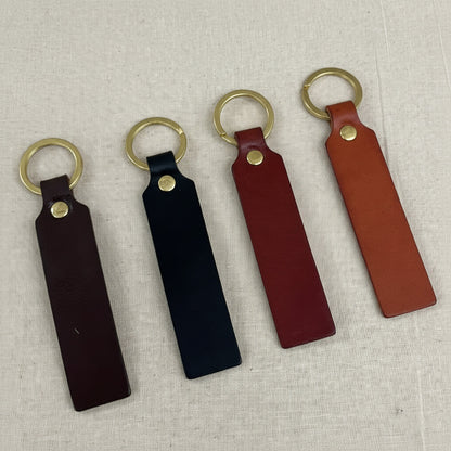 Keyring in firm leather