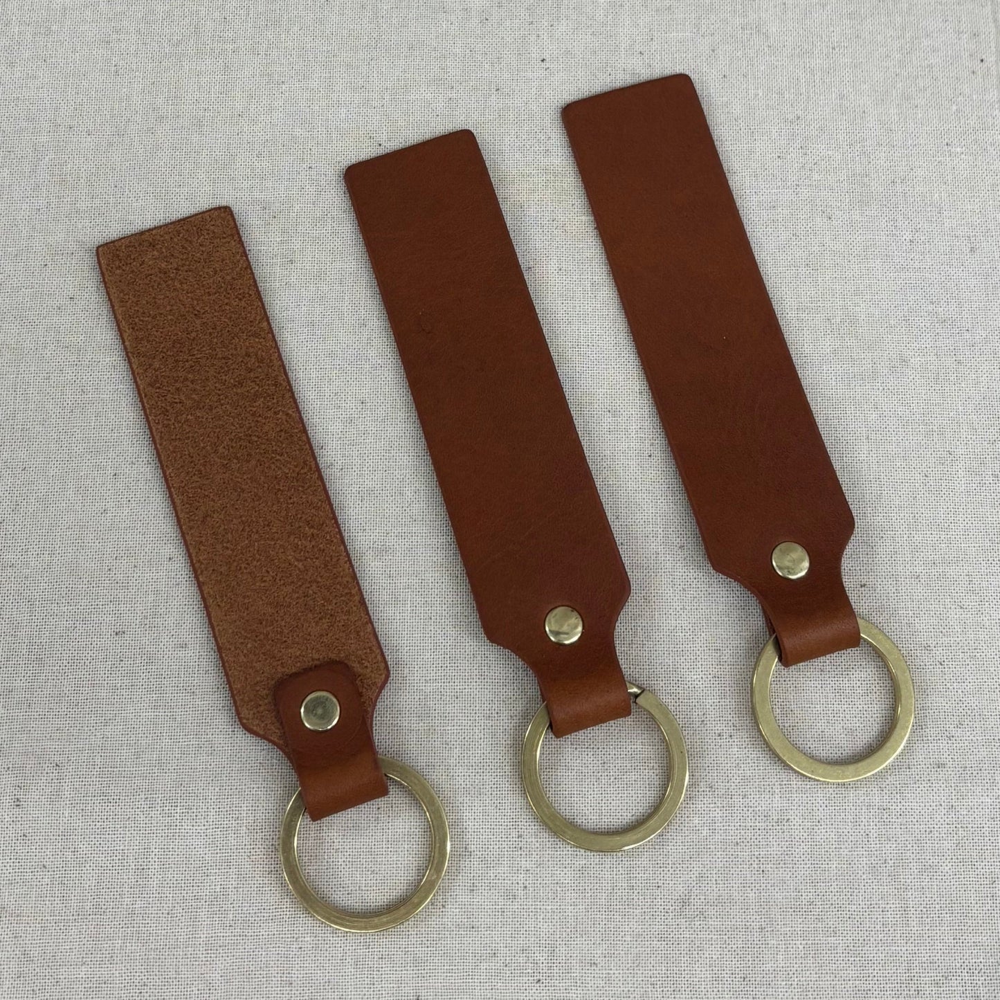 Keyring in soft leather