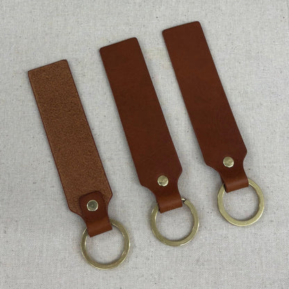 Keyring in soft leather