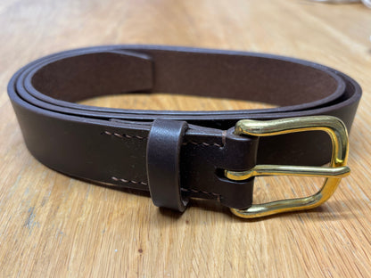 30mm Brown Leather Belt