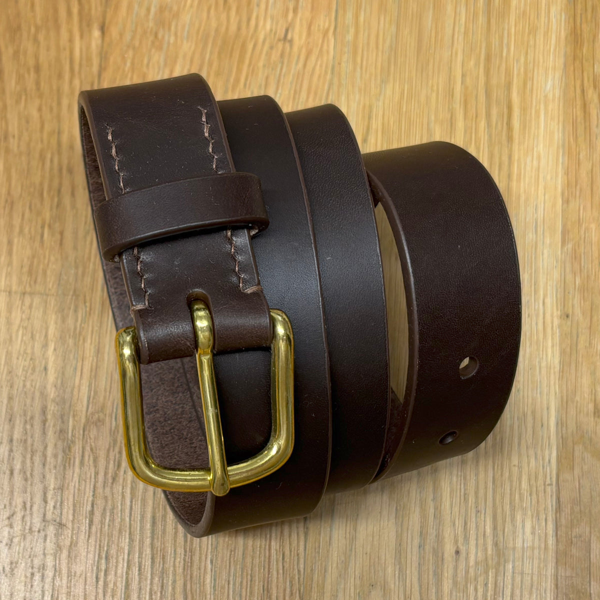 30mm Brown Leather Belt