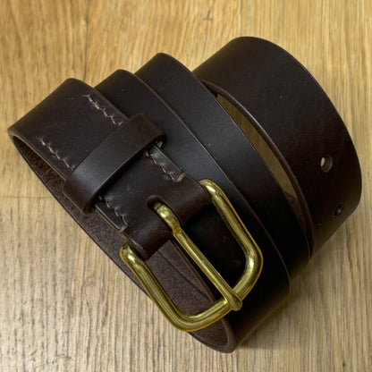 30mm Brown Leather Belt
