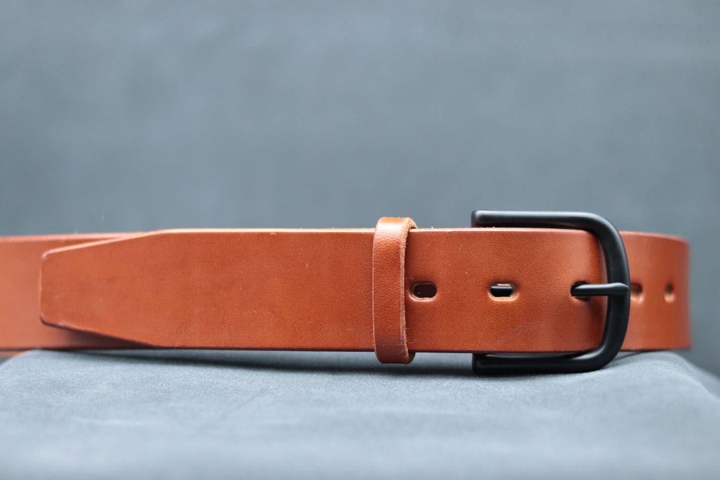 38mm Brick Red Leather Belt