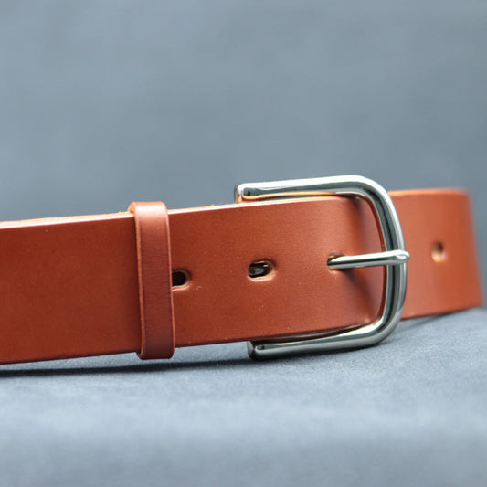 40mm Terracotta Leather Belt