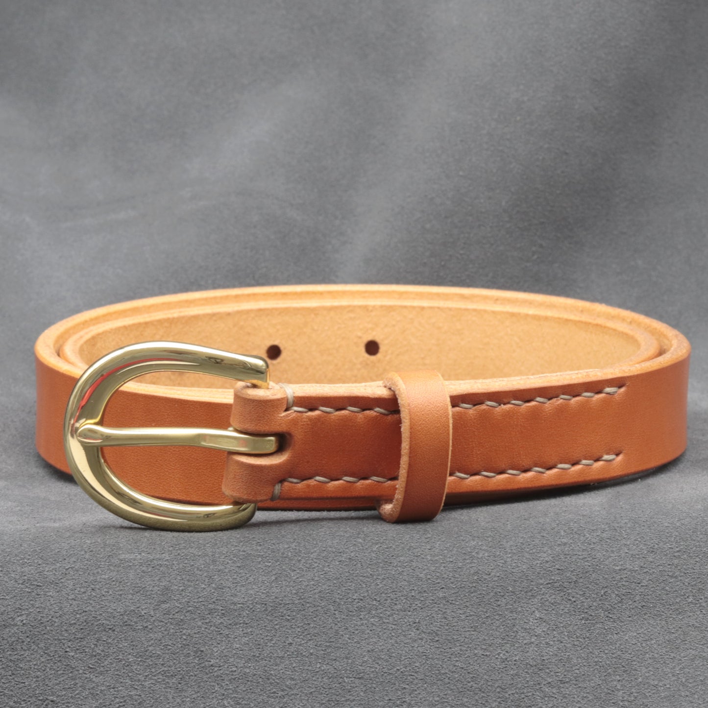 22mm Tan Leather Belt