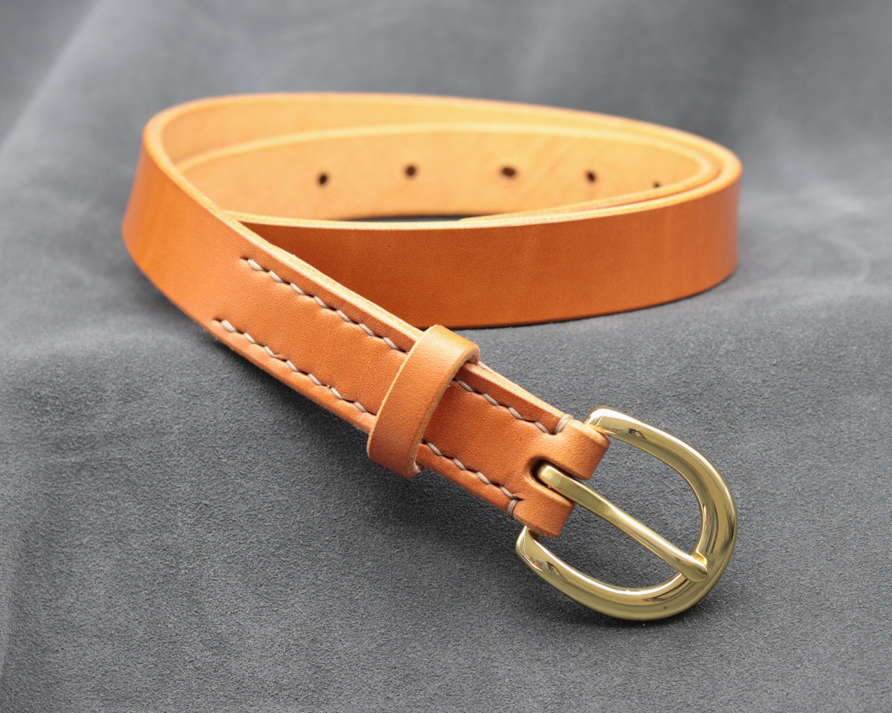 22mm Tan Leather Belt