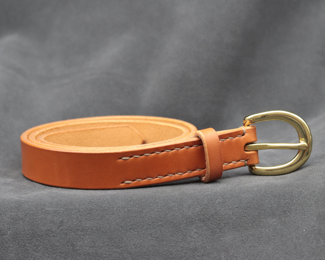 22mm Tan Leather Belt