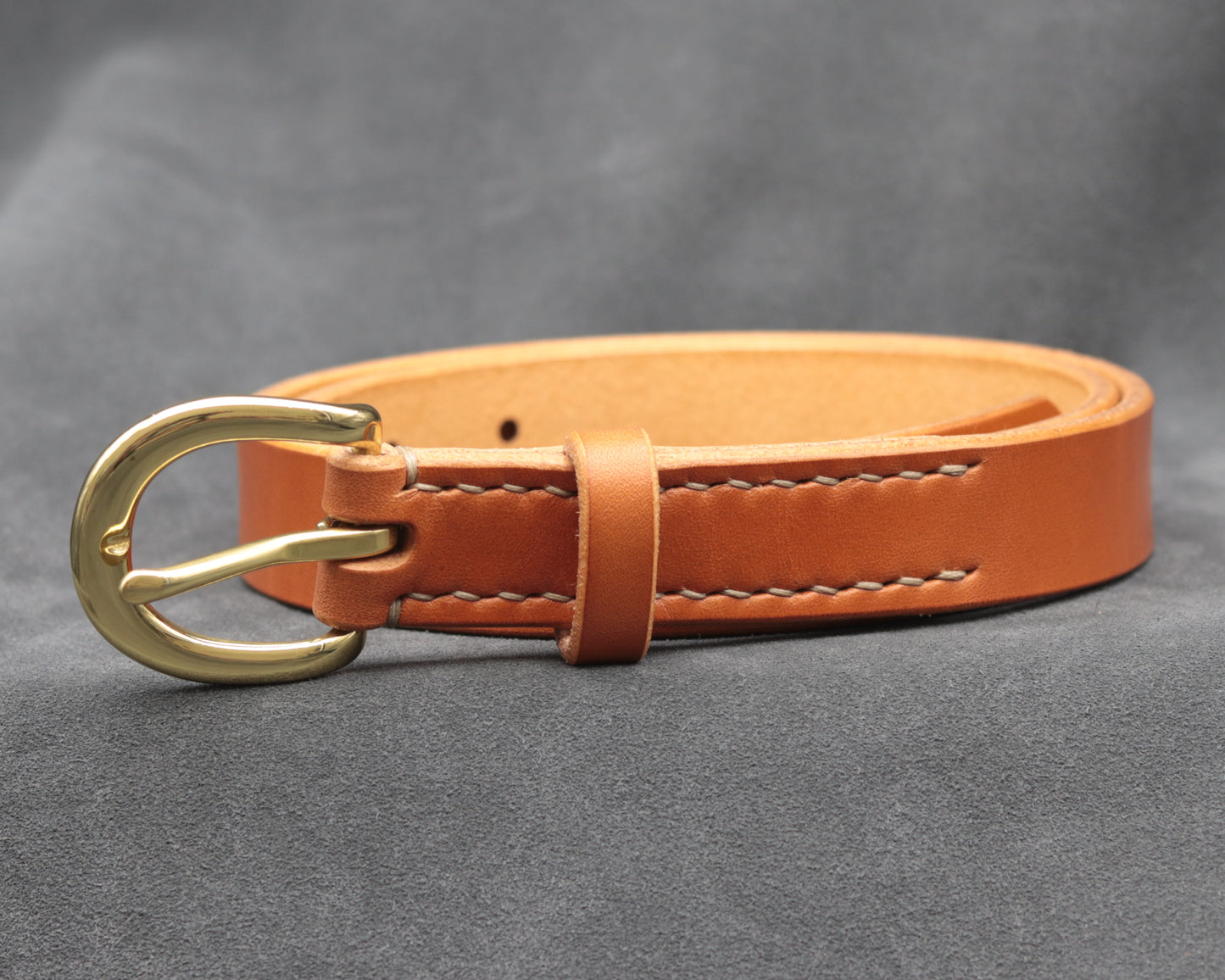 22mm Tan Leather Belt