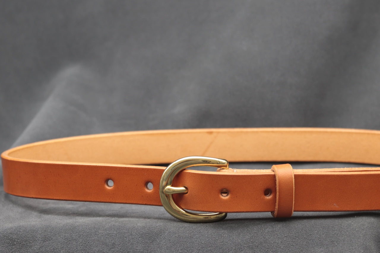 22mm Tan Leather Belt