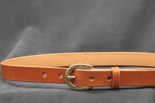 22mm Tan Leather Belt