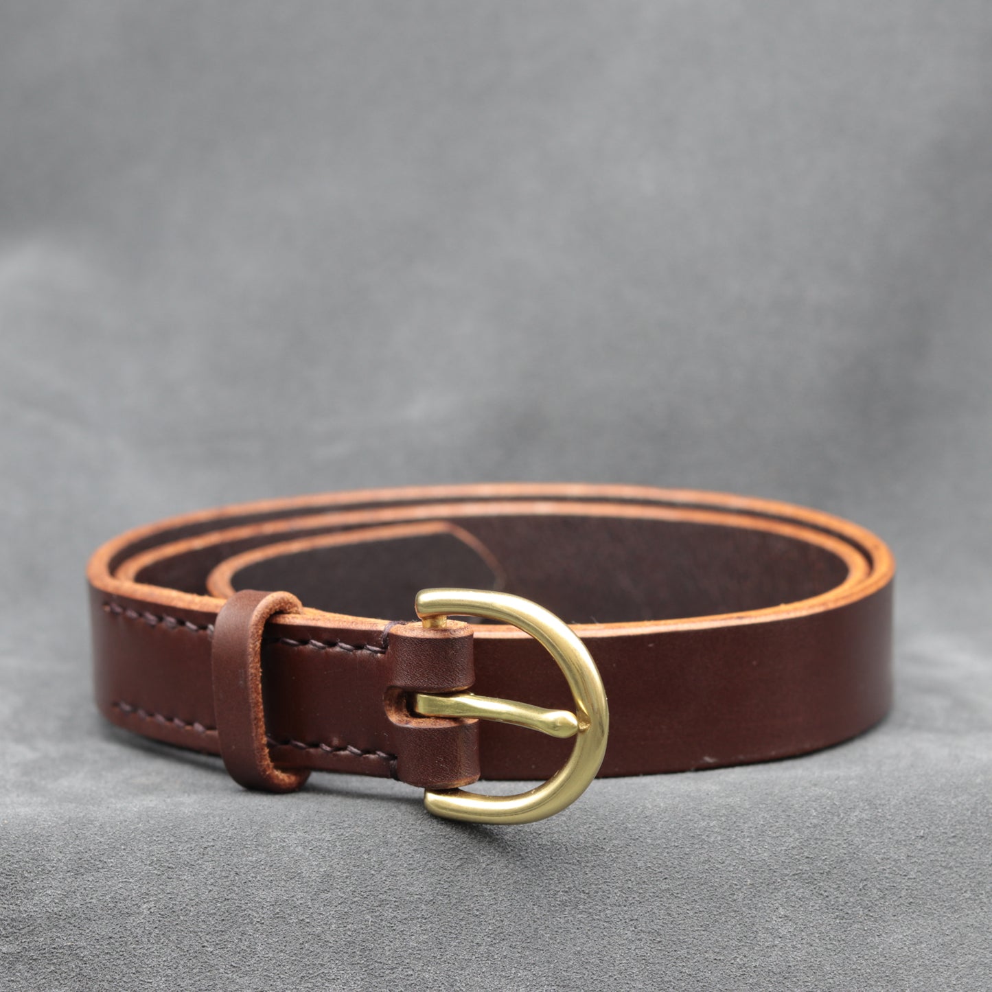 25mm Brown Leather Belt