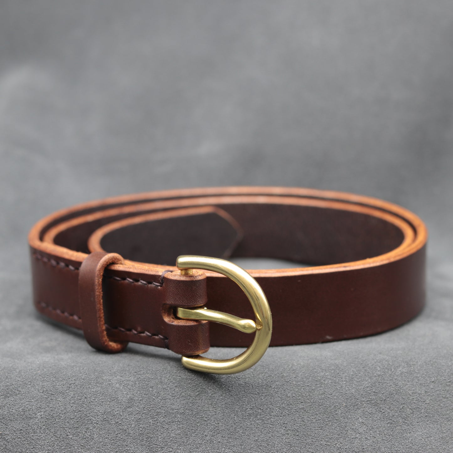 25mm Brown Leather Belt