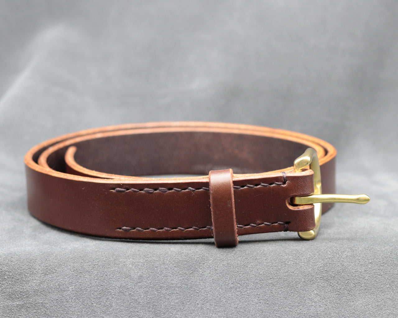 25mm Brown Leather Belt