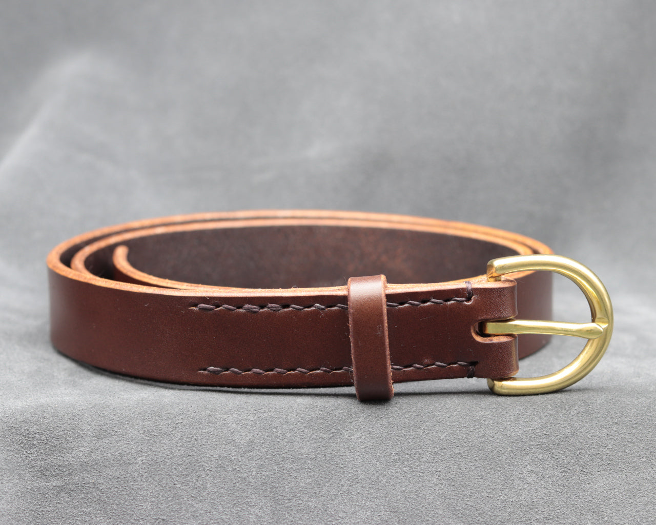 25mm Brown Leather Belt