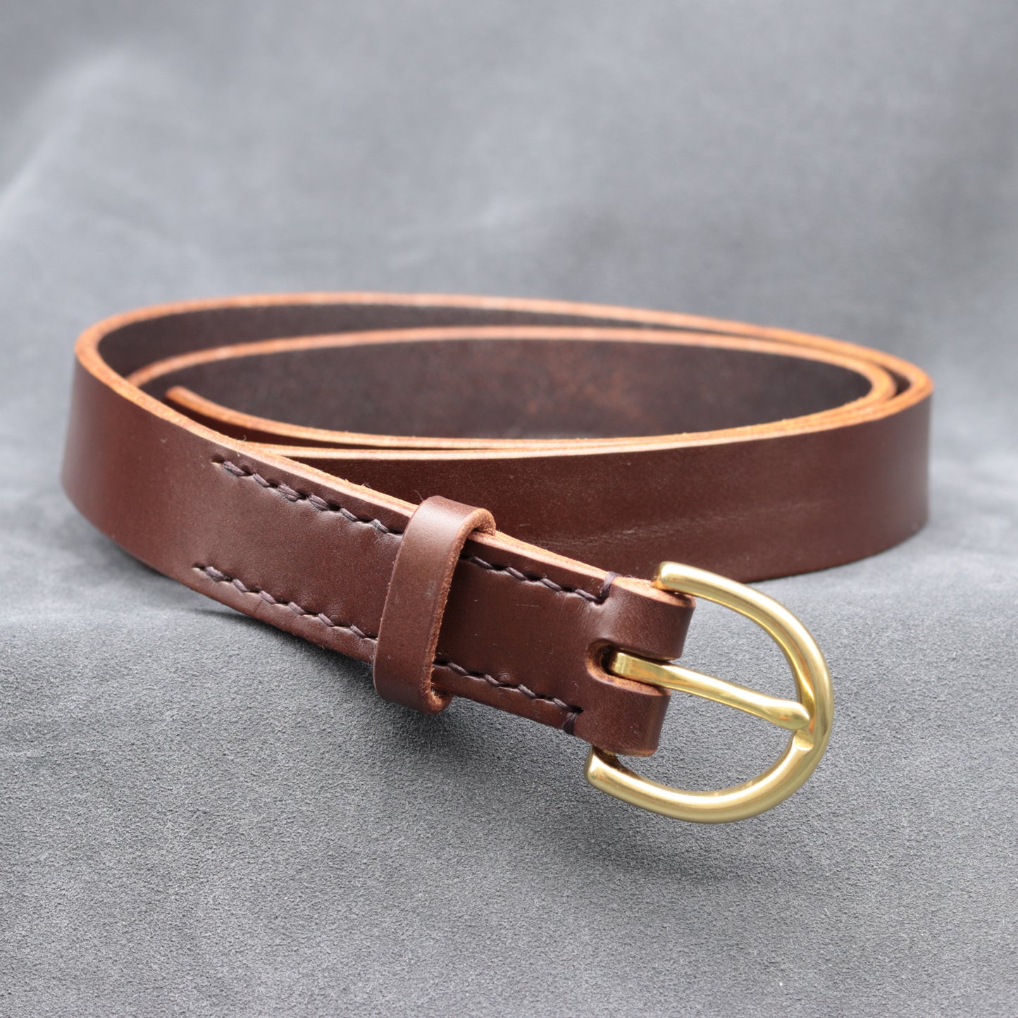 25mm Brown Leather Belt