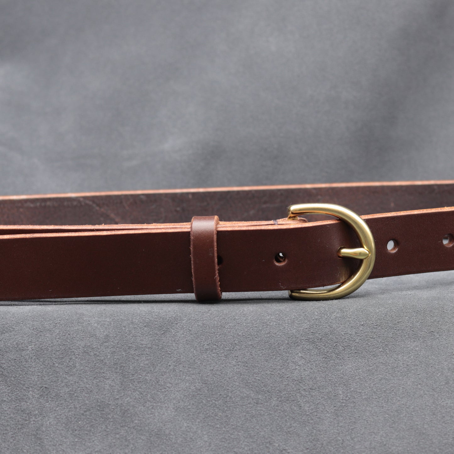 25mm Brown Leather Belt