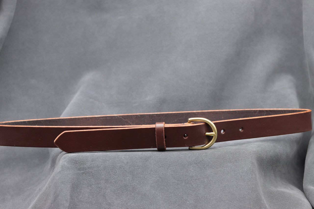 25mm Brown Leather Belt