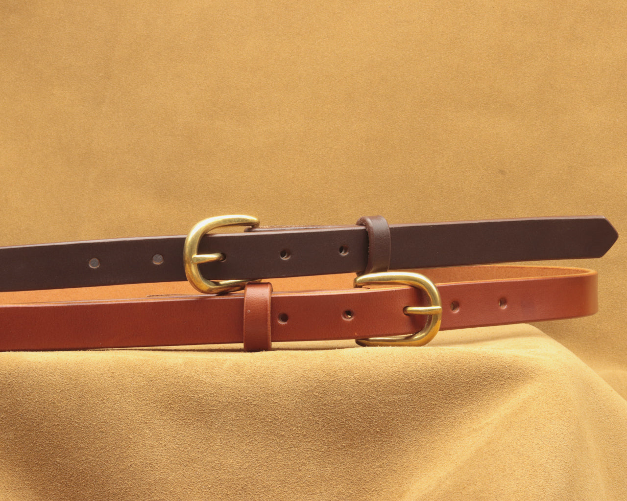 18mm Brown Leather Belt