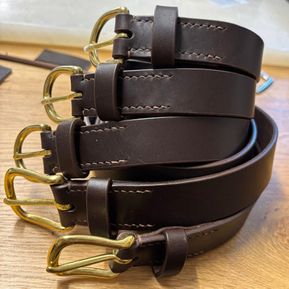 30mm Brown Leather Belt