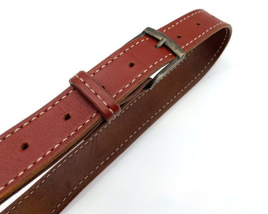 Genuine Leather Unisex Stitched Belt