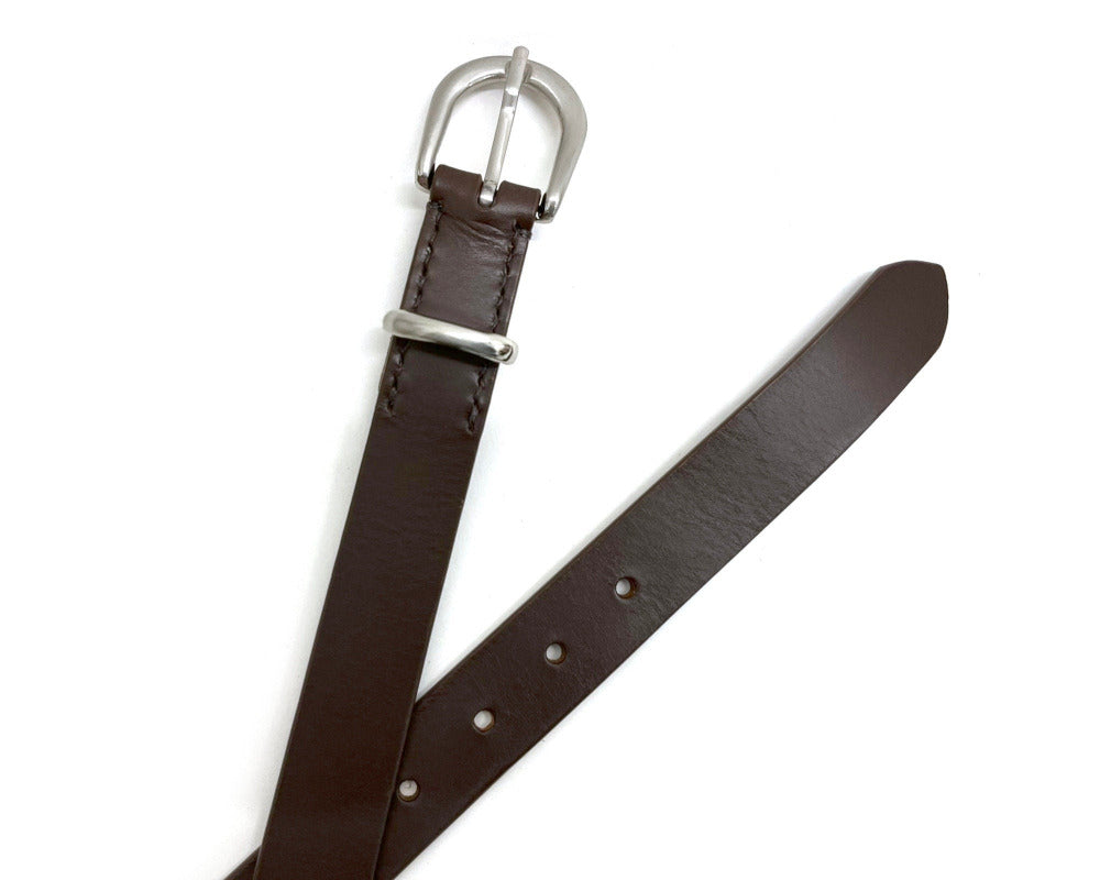 Brown Vegetable Tanned Leather Belt