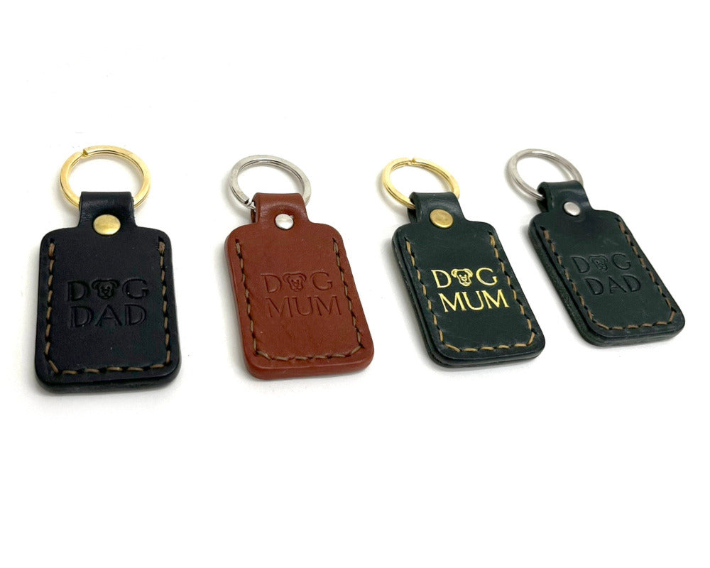 Dog Mum Dog Dad keyring