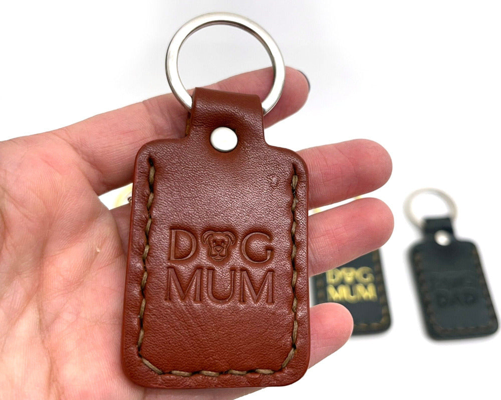 Dog Mum Dog Dad keyring