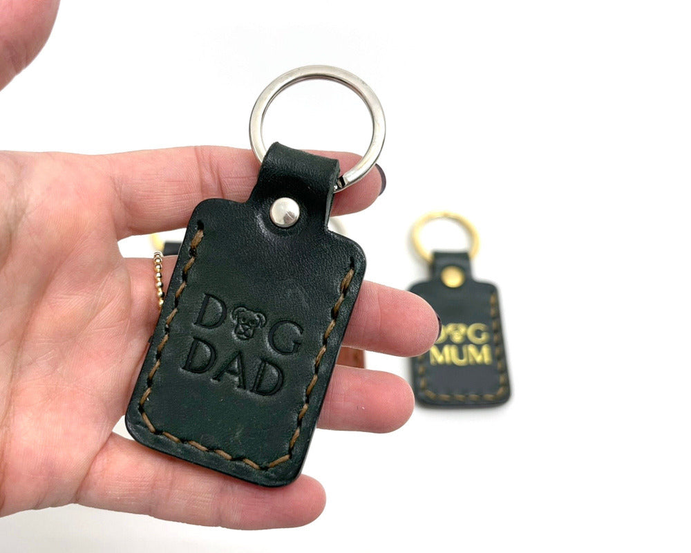 Dog Mum Dog Dad keyring