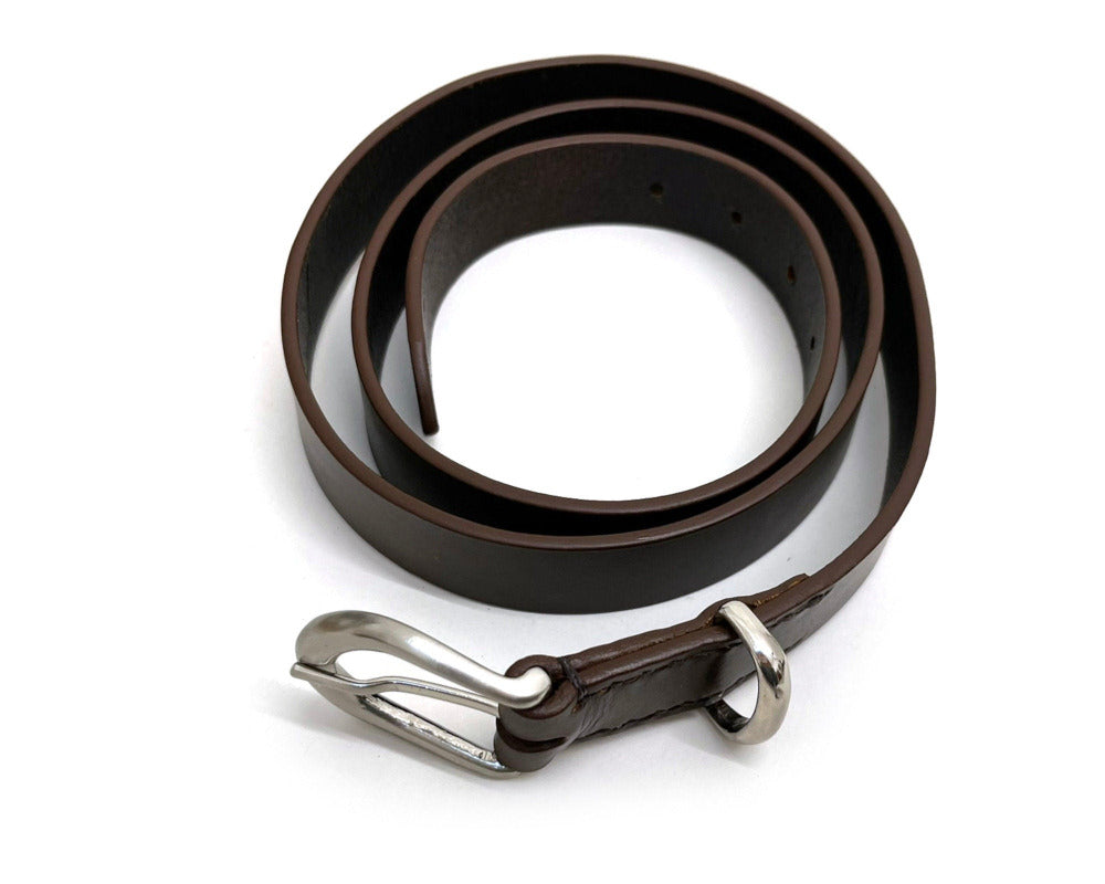 Brown Vegetable Tanned Leather Belt